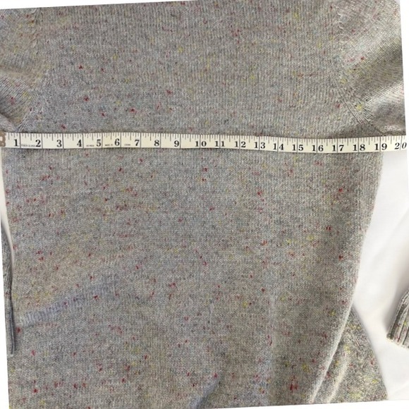 Talbots Women's Large Gray Tweed Sweater‎ Dress Long Sleeve Knee Length Winter - Picture 8 of 8